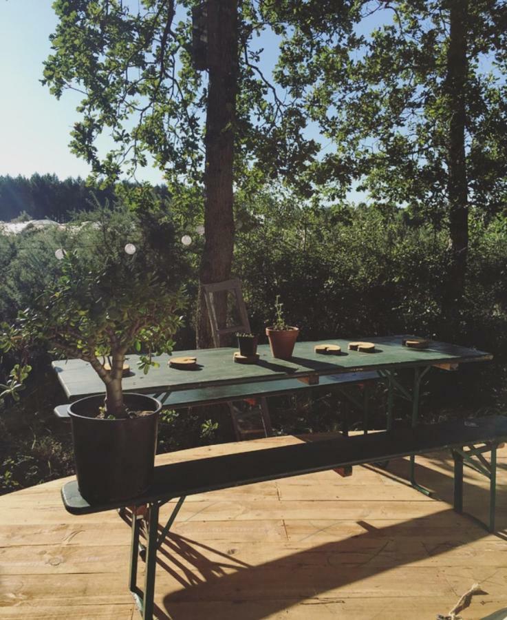 Tipi Lodge Dans La Foret Mimizan Bagian luar foto
