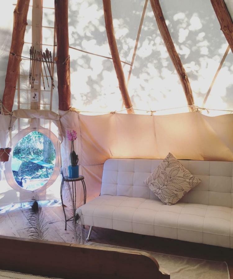 Tipi Lodge Dans La Foret Mimizan Bagian luar foto
